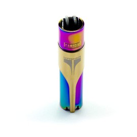 Kasher’s Metallic Lighter with Multipurpose Lighter Tool - A Stunning Combo of Refillable Metal Lighter and Kasher Lighter case (ICY Lighter, Gold Kasher)