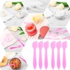 Wopanxye 100 Pack Cosmetic Spatulas, Small Plastic Spoon for DIY