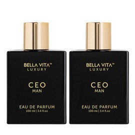 Bella Vita Luxury's CEO Man x 2 |  Eau De Parfum | Lemon, Lavender, Tonka & Agarwood | Long Lasting Perfume for Men | 15% Perfume Oil Concentration | Vegan Perfume | 3.3 Fl.oz