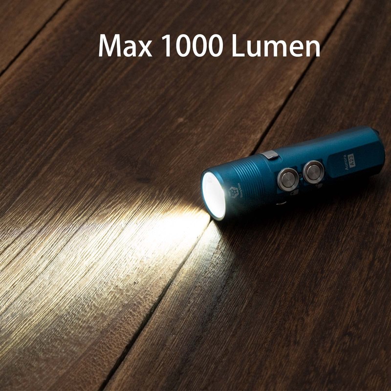 RovyVon Aurora A23 1000 Lumens Magnet Keychain Flashlight, USB C