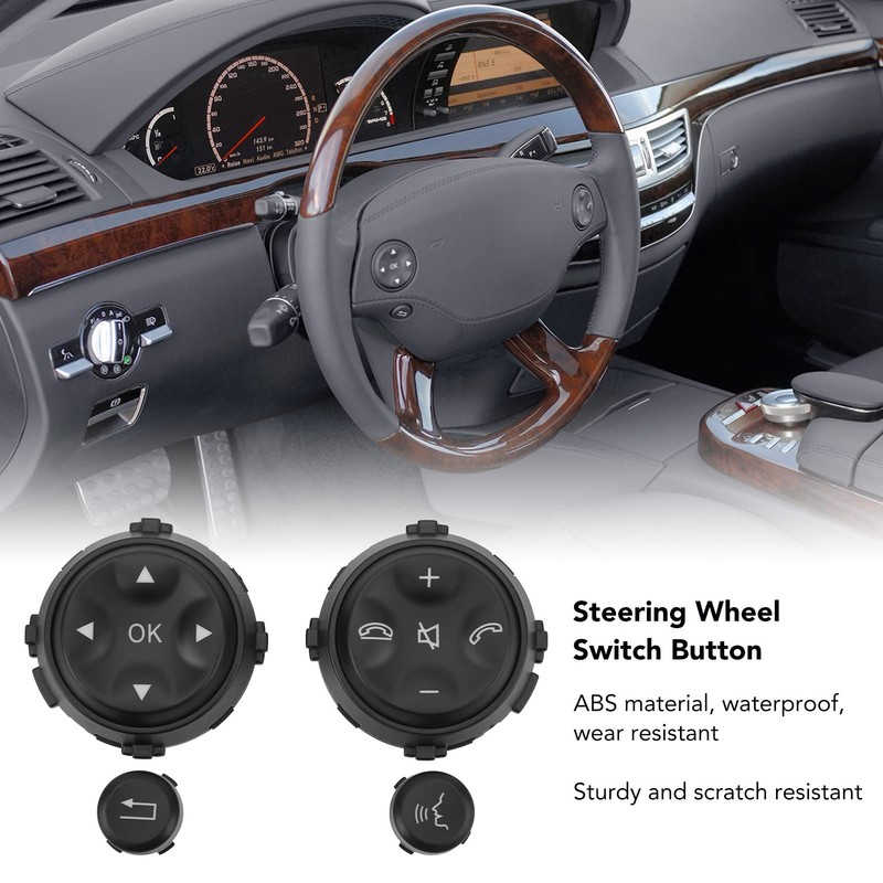 Car Steering Wheel Switch Buttons, 4 Pieces Steering Wheel Control