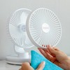 InnovaGoods Tischventilator mit Akku und LED FanLed Ø6,6'' 4000 mAh