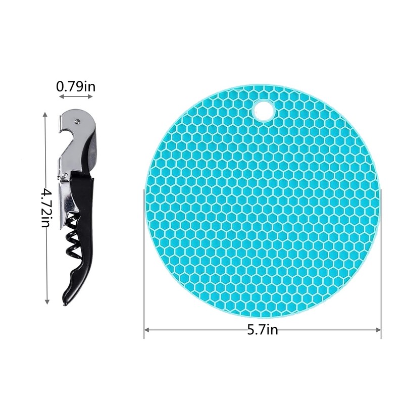 HENWUBEI 5 in 1 Multi Function Jar Opener Kit, Easy