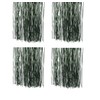 Shop4allsorts Set Of 4 Pine Green Lametta Foil Tinsel Garland