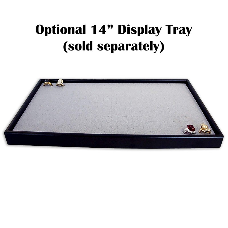 The Display Guys ~ 6pcs Gray Deluxe Velvet Ring Foam