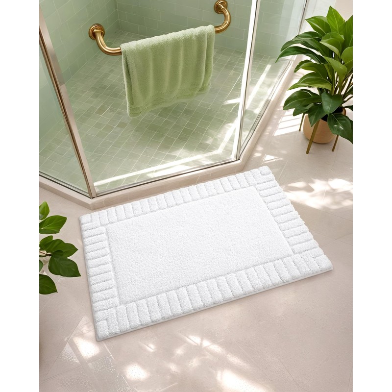 Color&Geometry Small Bath Mats Non-Slip Washable 40 x 60 cm