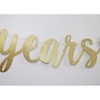 35 Years Blessed Banner, Funny Gold Glitter Sign for 35th