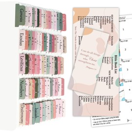 Bible Tabs for Women/Men/Kids, Laminated 100 PCS Full Set Catholic Bible Tabs Old and New Testament, Waterproof & Durable, with 19 Blank Tabs