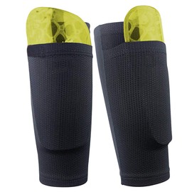 Dokpav Football Shin Guard Socks Sleeves Double Layer Mesh Breathable for Football Games Beginner Elite Athlete Running Jogging - Children Teenagers Boys Girls Men Women- No Shin Pads (Child-Black)
