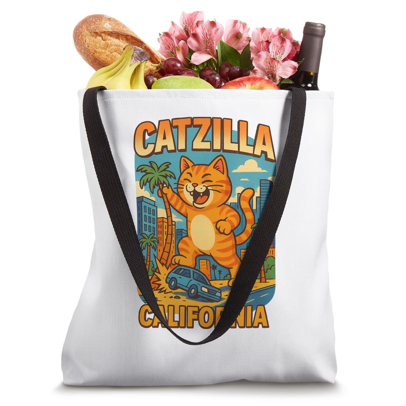 CATZILLA - CALIFORNIA Tote Bag