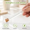 KAOPET 60Pcs Clear Plastic Test Tubes with Caps—Cork Stoppers, 15x100mm