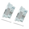 M MATI 2 Pcs Front Axle Nuts with Pins for