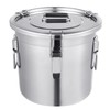 QaalSXytor 【Upgraded 304 Stainless Steel】 12L/3.2Gal Airtight Canister for Kitchen