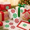 Christmas Candy Swirl Stickers 1 Inch Foil Stickers for Holiday
