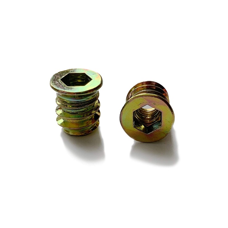 LIKERAINY Pack of 200 Threaded Bushing Screws with Cover Edge