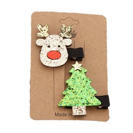 Christmas Duckbill Clips - Cute Duckbill Hairpins Kit | Stylish and Cute Hair Styling Tool for Themed Parties, School Activities, Friends Parties, Festival Events, Daily Wear