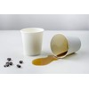 Palucart 500 Organic Coffee Cups Paper Cups 90 ml White