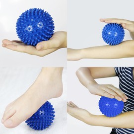 2X Pedimend Spikey Massage Balls - Deep Tissue Massage Ball - Porcupine & Lacrosse Stress Ball - Massage Ball for Feet/Neck/Back/Arms/Legs etc. - Provides Perfect Stress Relief Therapy