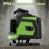 16 Line Laser Level 360 Self Leveling,Professional 4x360°Green Cross Line