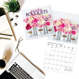 Garden Bouquets | 2024 12 x 24 Inch Monthly Square Wall Calendar | Graphique de France | Gardens Flowers Floral