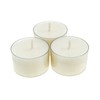 EDZARD Pack of 40 Tea Lights, White, Rapeseed Wax, Transparent