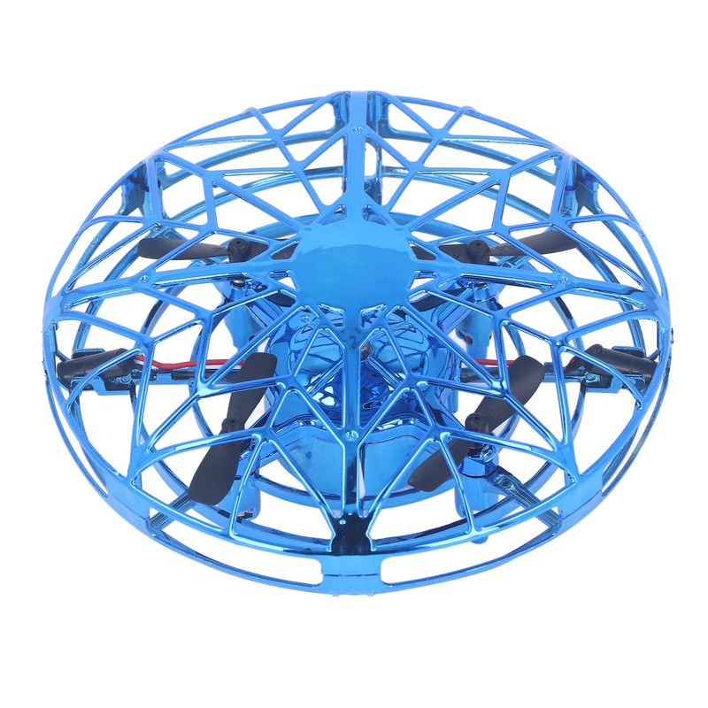Hand Controlled Flying Drone Children Flying Toy Blue Hand Drone