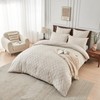 YASMENG Boho Bed Linen 135 x 200 cm Beige Tufted