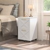 Halitaa 2 Drawer Small File Cabinet with Wheels, Farmhouse Vertical