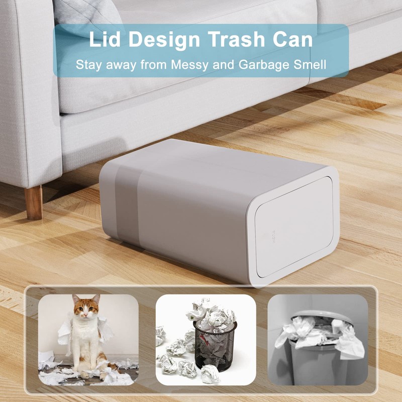 N. NETDOT 3 Pack Small Trash Can with lid, 3
