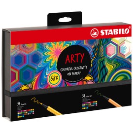 STABILO Arty Hero Set of Pen 68 & Point 88, 68 Piece, Multicolor.
