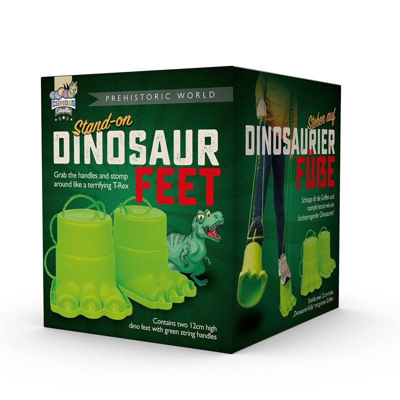 Funtime Gifts 10695 Dinosaur Feet, Green, One Size