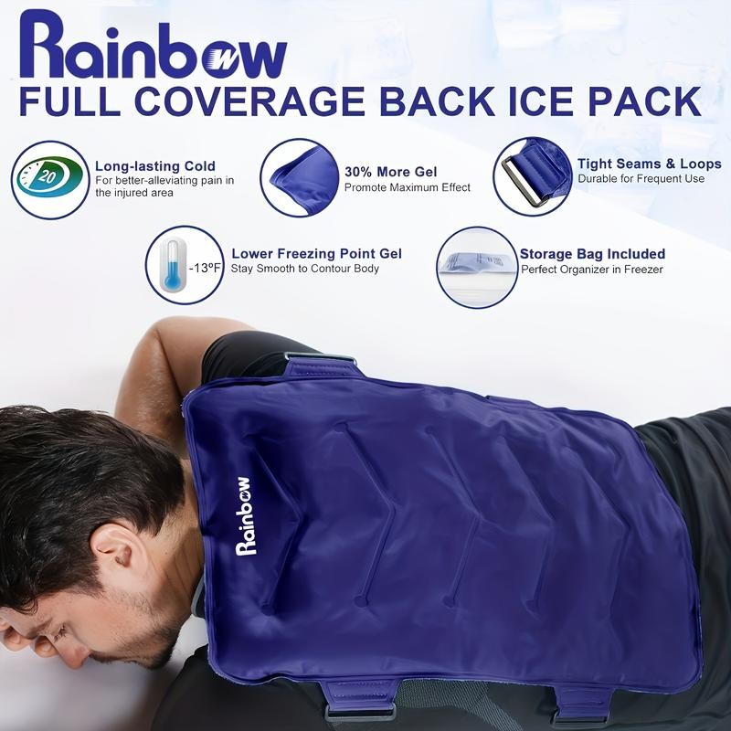 Back Ice Pack (13”x21”) - Reusable Gel Ice Wrap for