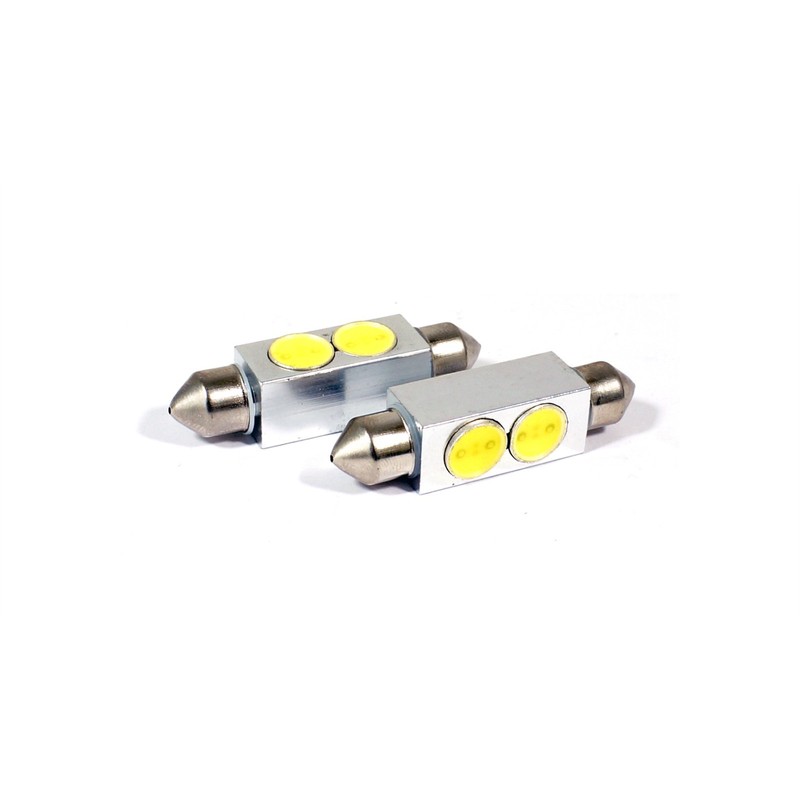 Aftermarket 4 Blue LED 6 SMD Courtesy Interior Light Bulb