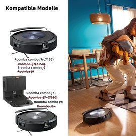 Yivy Yivy 26 St??ck Zubeh?r Set f??r iRobot Roomba Combo j7+/j9+/10 Max Staubsauger, Ersatzteile Kit f??r Combo j7 Plus/j9 Plus Ersatzzubeh?r:4 Hauptb??rste,6 Seitenb??rsten,4 HEPA Filter,6 Staubsaugerbeutel