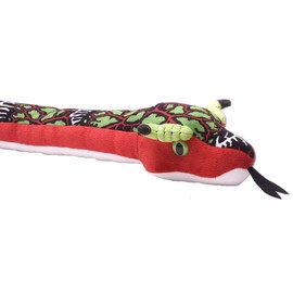 Snakesss Drachenviper red and green soft plush snake toy approx. 54 CM