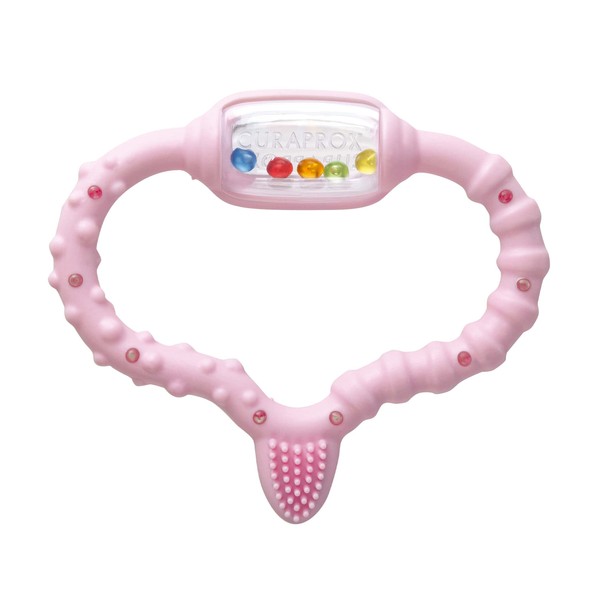 Cura Baby Girl Teething Ring Pink Pack of 1