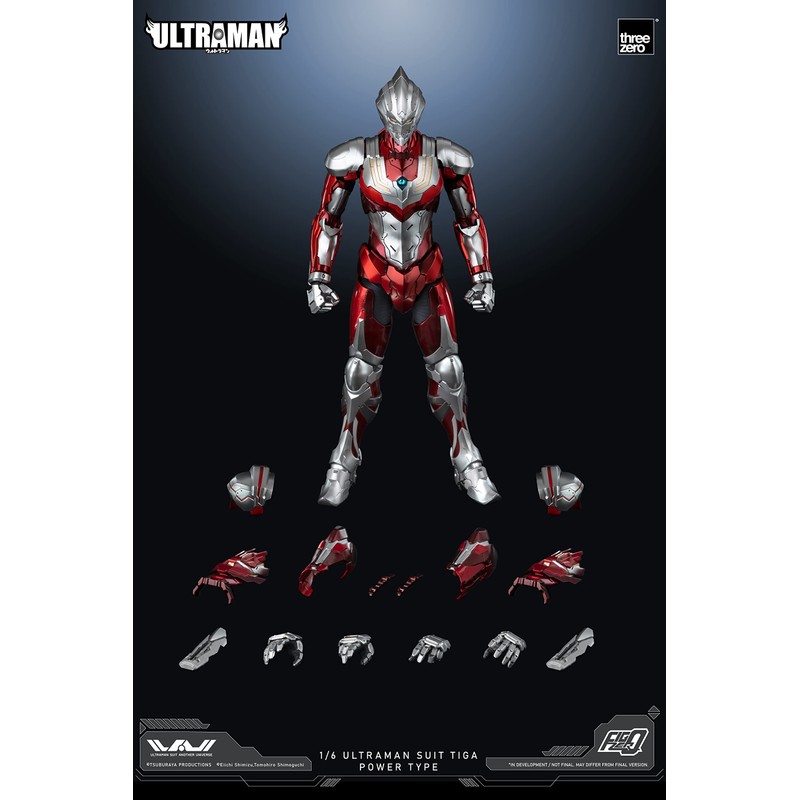 threezero Ultraman Suit Tiga Power Type FigZero 1:6 Scale Figure