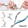 Cuticle Nipper Cuticle Cutter Cuticle Trimmer with Cuticle Pusher, Velkomin
