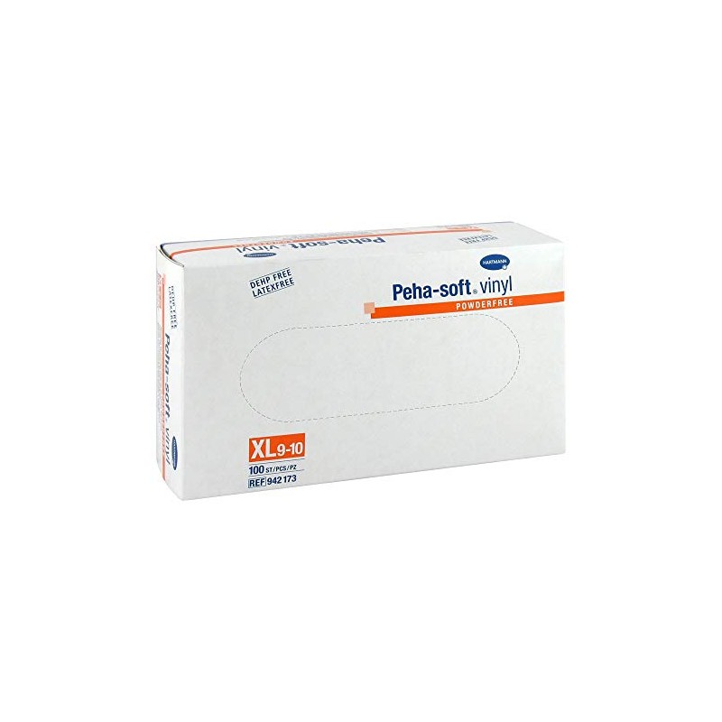 PEHA-SOFT Vinyl Gloves Powder Free XL Pack of 100