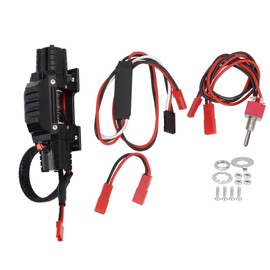 RC Double Motor Metal Winch with Switch 3rd Channel Fit for Traxxas/ Hsp /Redcat /Tamiya /Axial Scx10 D90/ Hpi 1/8