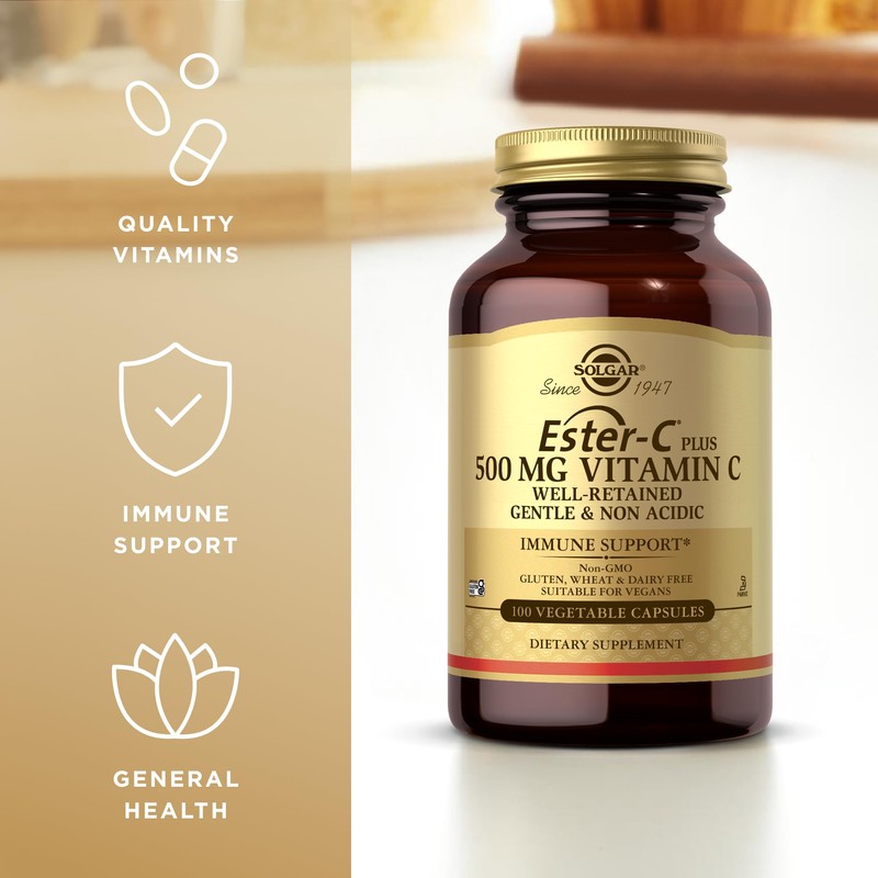 Solgar Ester-C Plus 500 mg Vitamin C (Ascorbate Complex) -