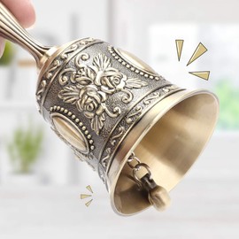 Campana de Mano de Metal, Campana de Mano de aleación de Zinc, Campanas de Llamada de Escritorio Antiguas Antiguas para decoración del hogar, Productos de Oficina para decoración de Oficina