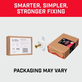 Bullfix Universal Drywall Anchors, Holds up to 255lbs, Hollow Wall Anchors for Drywall Heavy Duty Set, Stronger Than Toggle Bolts and Butterfly Screw, Dry Wall Anchors and Screws Kit - 96 Pack