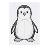 Large 'Penguin Cartoon' Temporary Tattoo (TO00074423)
