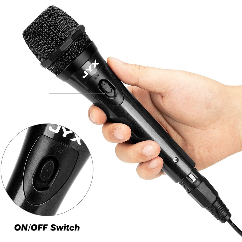 JYX Karaoke Dynamic Microphone Unidirectional PA System Speaker Conference/Karaoke/Speech 6.35mm