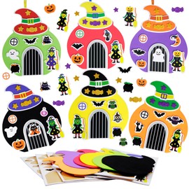 DKINY 12 Animals Craft Set Children's Autumn Animals Mix & Match Arts and Crafts DIY Owl Squirrel Fox Deer Lion Creative Sets for Crafts Forest Animals Creative Craft Supplies for Boys Girls Autumn