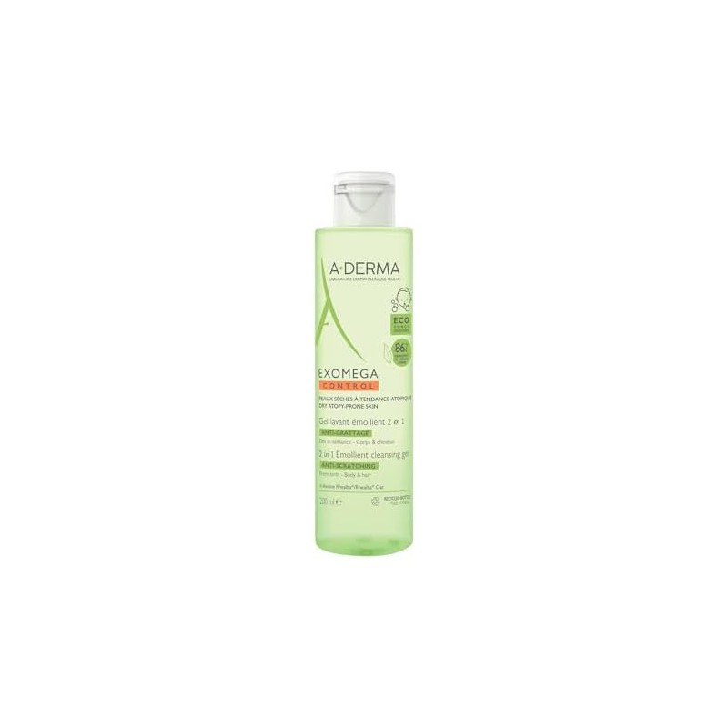 A-DERMA Exomega Control Gel Limpiador de Bebe Piel Atopica Muy