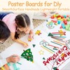 5 Pack Trifold Poster Board Bulk, 36" X 48" White