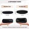 Marvolia Glasses Case Hard Shell Eyeglasses Case PU Leather Protective