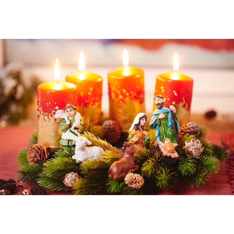 VBS Pina Fir Wreath, Plastic Fir Wreath, Diameter 30 cm,